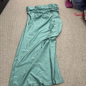 Elegant Teal Maxi Skirt